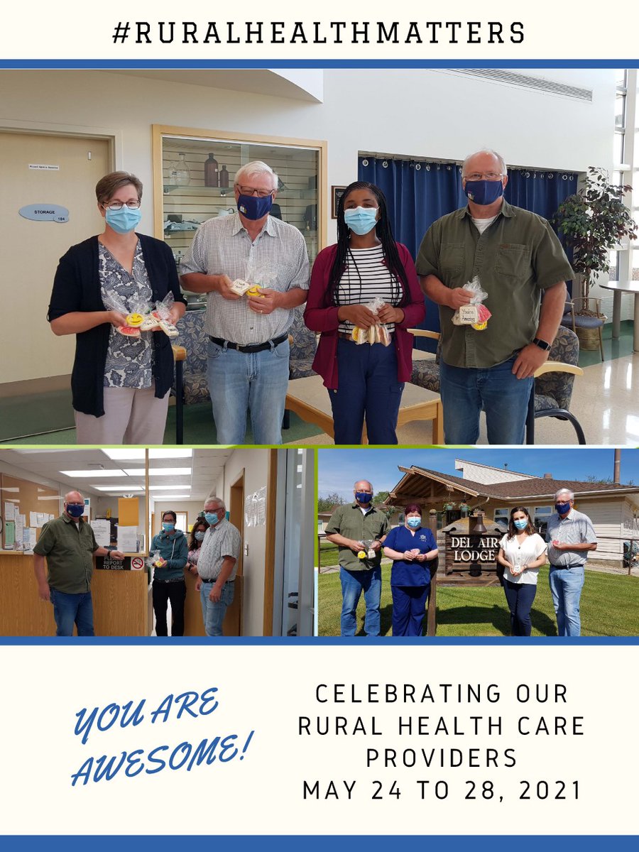AlbertaRhPAP's tweet photo. The amazing Manning Area Attraction and Retention Committee have been busy honouring their community health volunteers and providers for #ABRuralHealthWeek #RuralHealthMatters @CofNLights #townofmanning https://t.co/UHjOlDdu5H