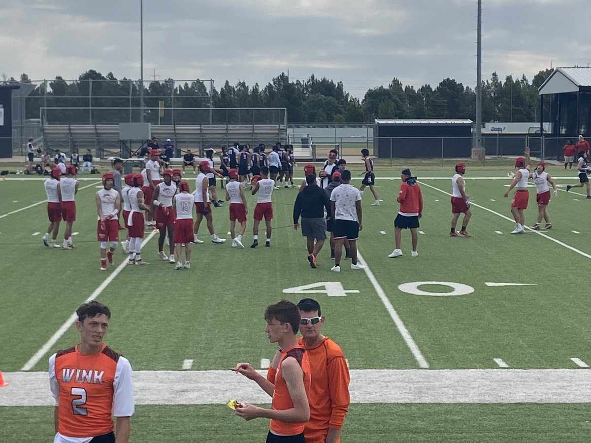bronchosodessa's tweet image. A little 7 on 7 action today!!  #allin #1of4 #gobronchos