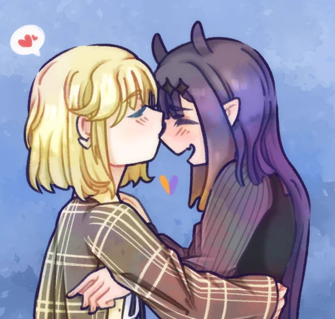 I have lots of angsty ideas,but i wanted to draw smth cute
so #iname 
