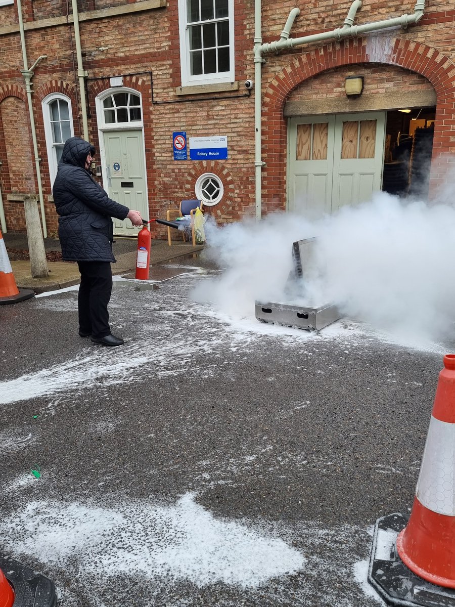 Research_ULH's tweet photo. Thank you Kev for the enjoyable fire warden training. We are not firefighters, we are fire wardens!
#firetraining #firewardens #firesafetyweek @ULHT_News https://t.co/Y1RfFvaZxP