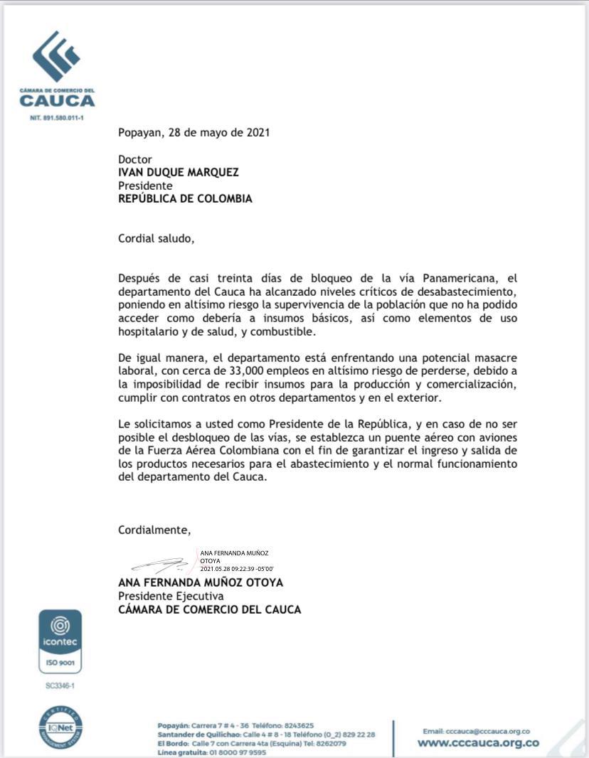 WRadioColombia's tweet photo. #NoticiaW | Empresarios del Cauca le solicitaron al presidente @IvanDuque un puente aéreo con aviones de la @FuerzaAereaCol para garantizar el ingreso y salida de productos para el abastecimiento >> https://t.co/tbm3iWvODO https://t.co/TFEdVHGivh