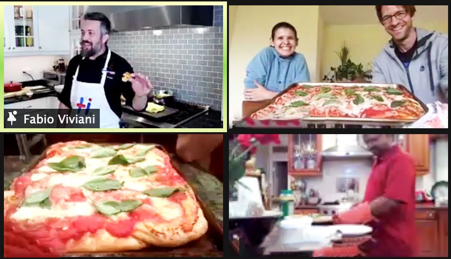 HexawareGlobal's tweet photo. Our guests had a blast at the Pizza Masterclass with Chef Fabio Viviani. The aroma of fresh-baked pizza could be felt through the screens. Take a look at these amazing session moments.
#hexarising
@fabioviviani https://t.co/alSuxUFHNK