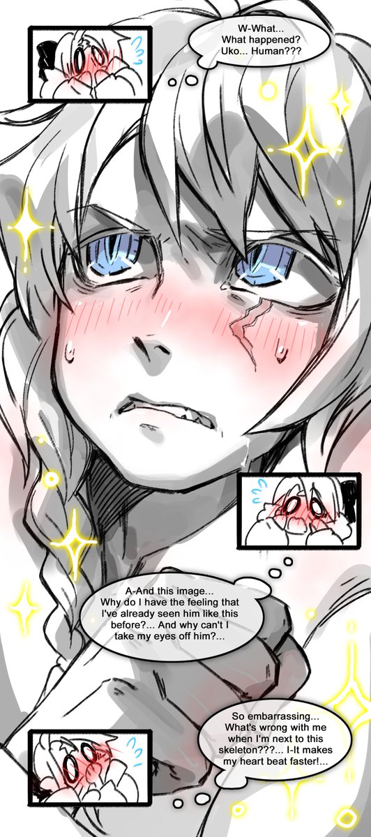 W-Well... Uko wasted no time...😅💙
To be honest, Star should have been bleeding from such a surprise. But this reaction... Has Star already encountered this? As if they had known each other for a long time. What an unexpected surprise.🤣👉🐱💦 https://t.co/vRh8AJTNfW 