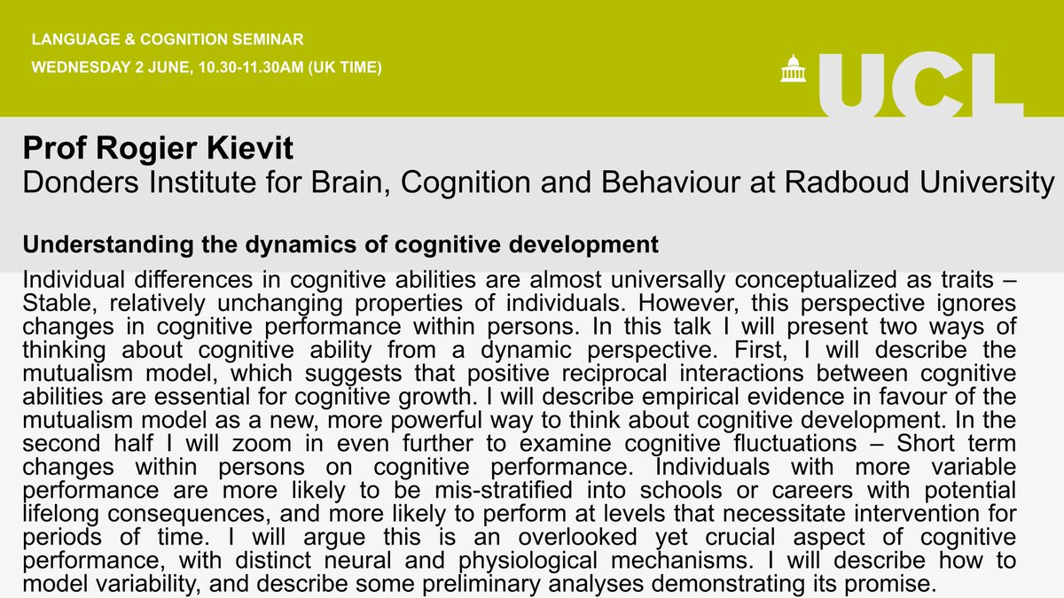 UCL Language & Cognition tweet media