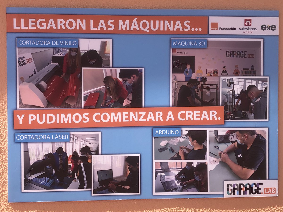 salesianosLC's tweet photo. #Colegio Carteles explicativos del #GarageLabs en @salesianosLC https://t.co/jScp5AvYYn