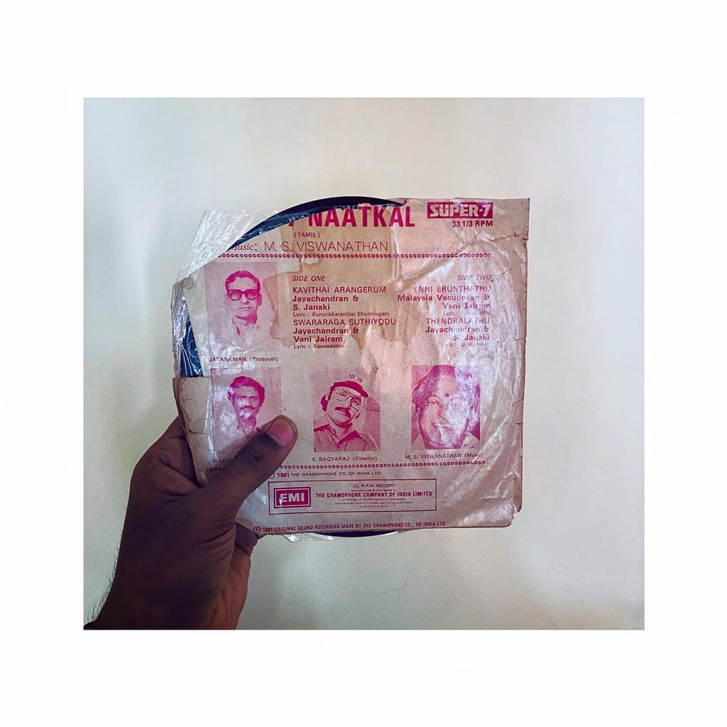 deejay_phani's tweet photo. @ungalKBhagyaraj #antha7natkal one of the finest Tamil movie in the 80βs #TamilCinema #tamil #bhagyaraj @imKBRshanthnu #deejayphani #recordcollector #records #music https://t.co/HmPcqu4rsR