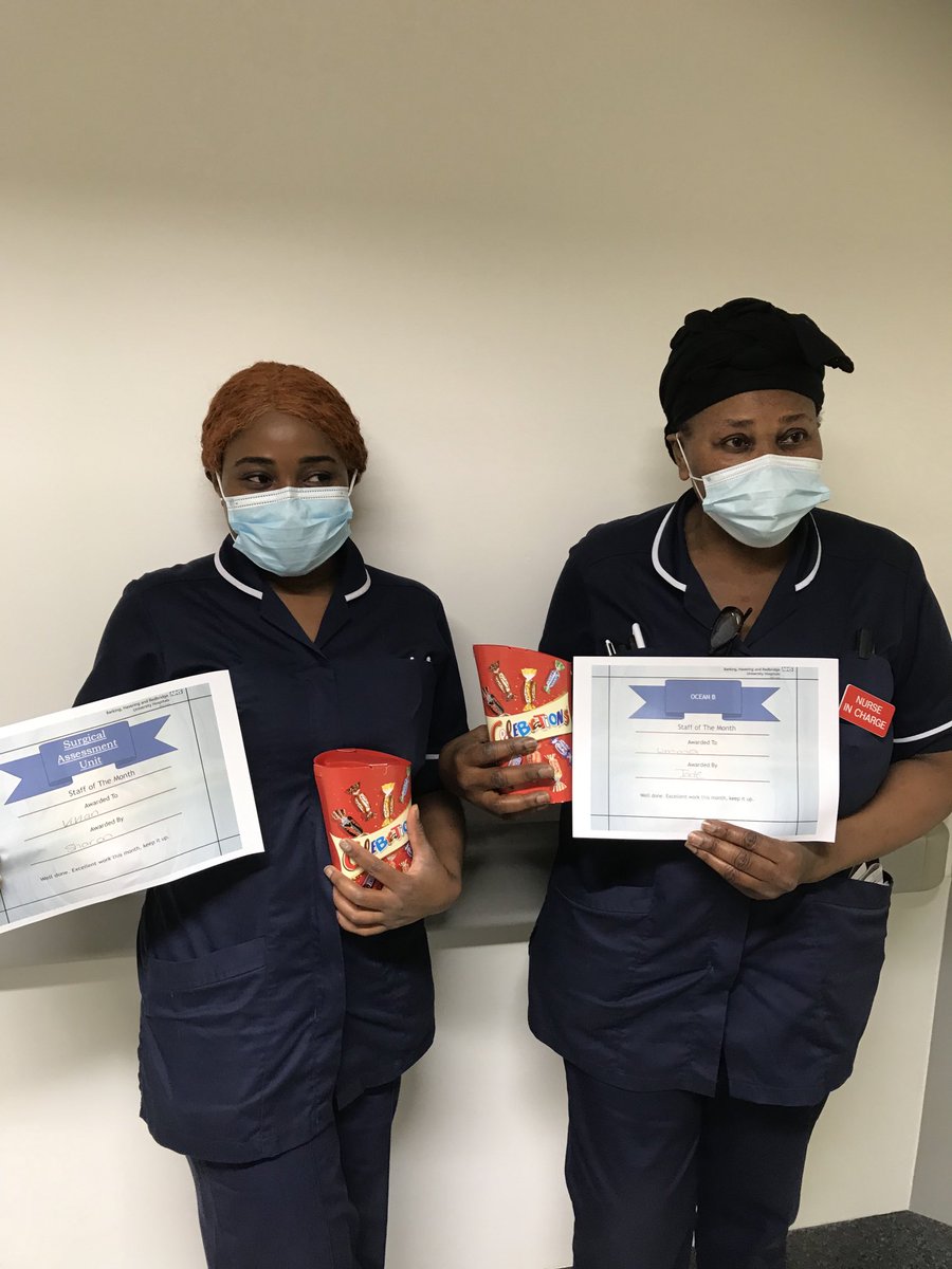 Hjzooper's tweet photo. Congratulations to sister Vivian from Sau and sister Umma  for ocean B star off the month   for may 2021 thank you for the care you give to our patients and the way you support your colleagues https://t.co/UuLp2SkoO2