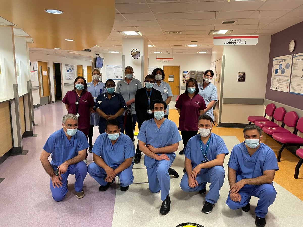 Our @bhr_orth team carried out an extra outpatient clinic on Saturday 22 May to help catch up with the backlog caused by the pandemic.

The team saw 100 new patients who had been referred by their GPs and were waiting to be seen by specialists.
 
Well done to everyone involved!