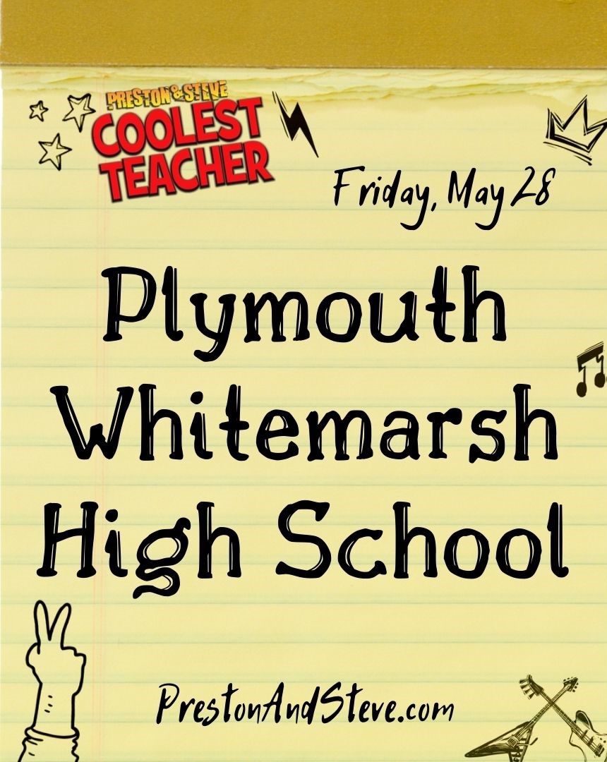 PrestonSteve933's tweet photo. Sorry to give you homework on a long weekend, but, this is super easy and totally worth it: We want all the 9th - 12th students at Plymouth Whitemarsh HS to tell us who's the #CoolestTeacher at your school 

Vote here🔗 https://t.co/JjaM5zznv7 https://t.co/YNZGTAUBDv