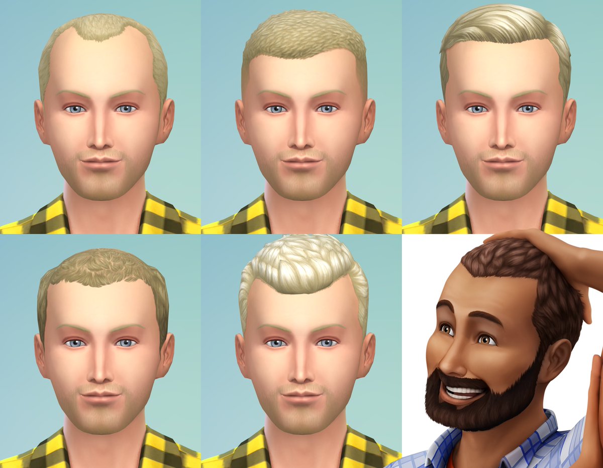 sims 4 custom content hair bald