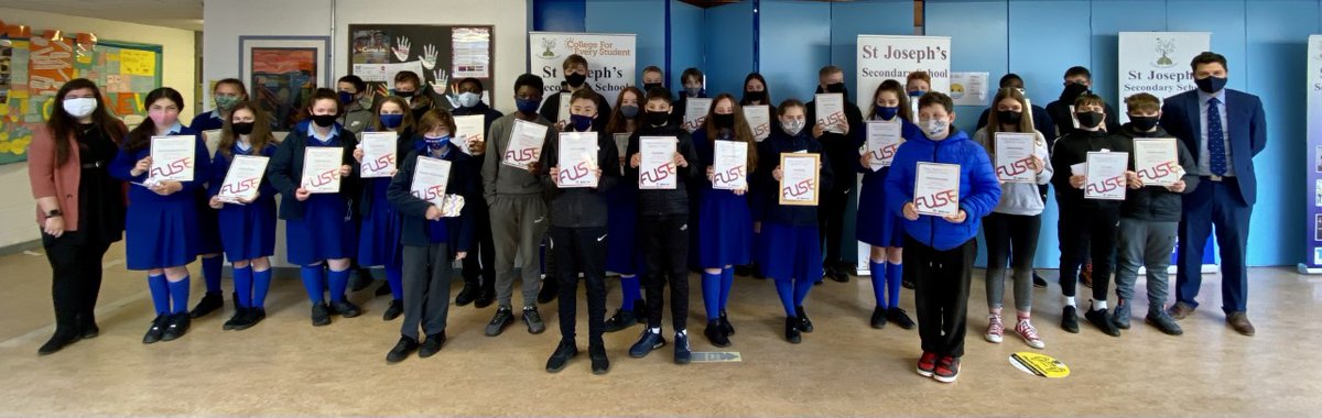 STJRushGuidance's tweet photo. Congratulations to Ms Tyrrell and our 1st year students who completed the FUSE online safety and anti-bullying programme with DCU and received their certs today @stjosephsrush @AntiBullyingCen @JudiOBoyle @djbyrne80 https://t.co/QfSDuainXQ