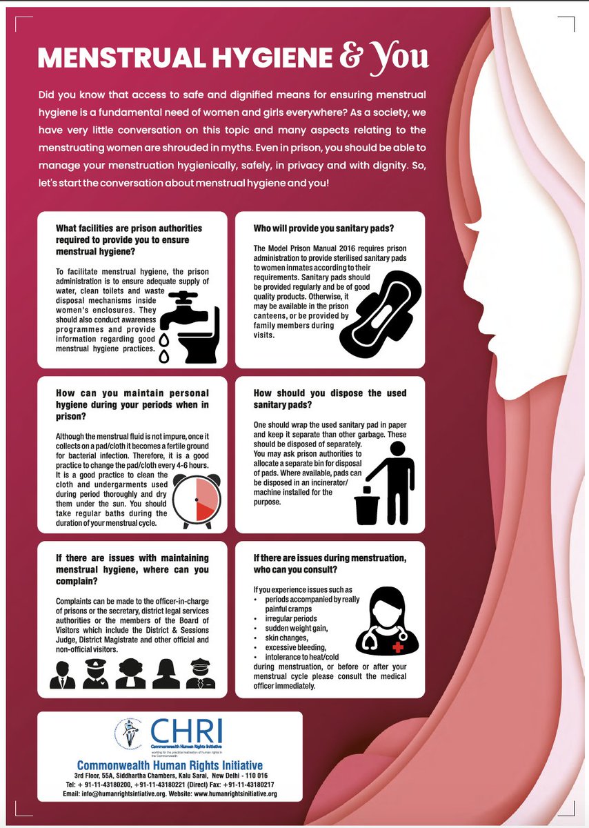 Commonwealth Human Rights Initiative Chri An Article We Contributed On Period Poverty In Indian Prisons Was Featured In The Blog Of Penal Reform International Penalreformint Which Was Also Cited In