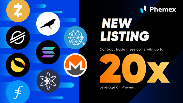 Phemex_official's tweet photo. We are happy to announce Phemex is offering contract trading for nine new coins!

Details: https://t.co/mZ9IrES3VQ

$ZEC $FIL $KSM $XMR $QTUM $XLM $ATOM $LUNA $SOL #Phemex #Newlisting #Crypto #trading https://t.co/1Qm2bbck72