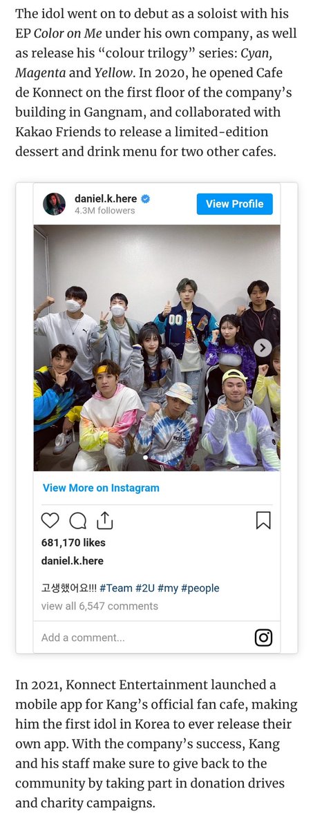 13Iris08's tweet photo. Korean stars with their own entertainment agency

"The youngest CEO in Korean Entertainment Industry"

🔗https://t.co/aDj3AaZRHF

#KangDaniel #강다니엘
@konnect_danielk https://t.co/xBQkjQWNL1