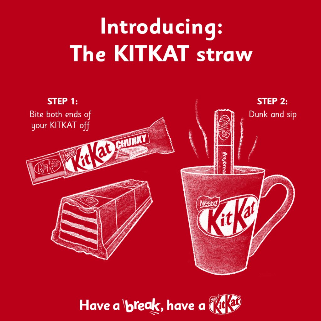 KITKAT on Twitter "Top Tip Bite off both ends of your KITKAT Chunky