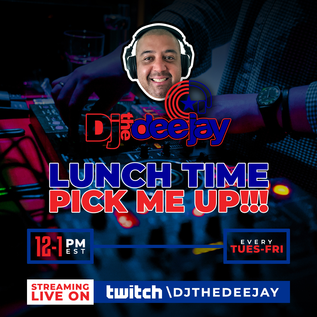 DJtheDeeJay's tweet photo. Need a little lunch time pick me up? ⁠
⁠
Streaming live music every Tuesday - Friday at Noon EST. ⁠
⁠
https://t.co/0yLzhV4GD9 https://t.co/Md1vgujn6y