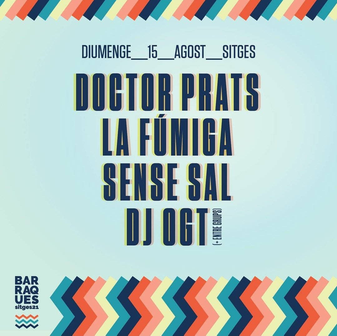 El 15 d'agost serem a les <a href="/BarraquesSitges/">Barraques de Sitges</a> amb <a href="/doctorprats/">Doctor Prats</a> @LaFumigaBand i <a href="/DjOGT/">Albert Tito OGT</a>. Ens hi veiem? Entrades a barraquessitges.cat ⚡