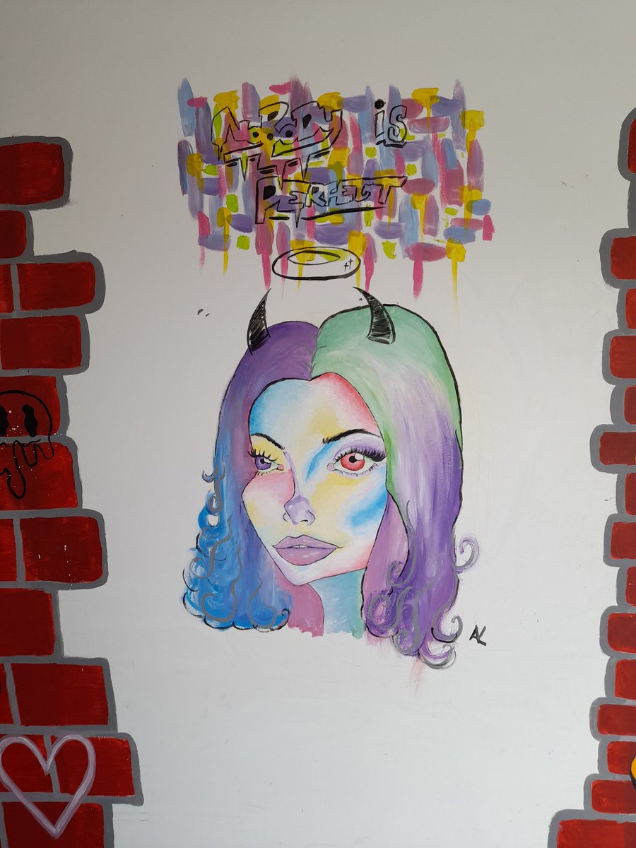 french_karina's tweet photo. The importance of creativity for mindfulness @art_cbc So proud of my TY students Adam, Leonie, Ailbhe, Sheila, Darragh, Michael, Shane, Eoin &amp; Eoghan @ClaregalwayColl expressing their lockdown emotions through this stunning art mural #mindfulness #StreetArt #art #creativity https://t.co/vbfyfxbPMW