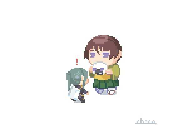 わんぱく青江 おにぎりぬいちゃんと遭遇 T Co Eio Chicoのイラスト わんぱく青江 おにぎりぬいちゃんと遭遇 T Co Eio Chicoのイラスト