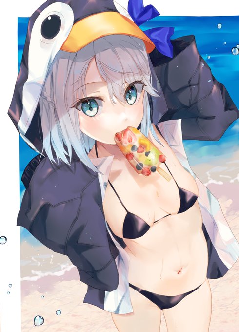 #絵るめろ
今日初めて配信見ました(大嘘)
好きなキャラの水着を、ねるめろさんに着せるくそ(多分すぐ消す) 