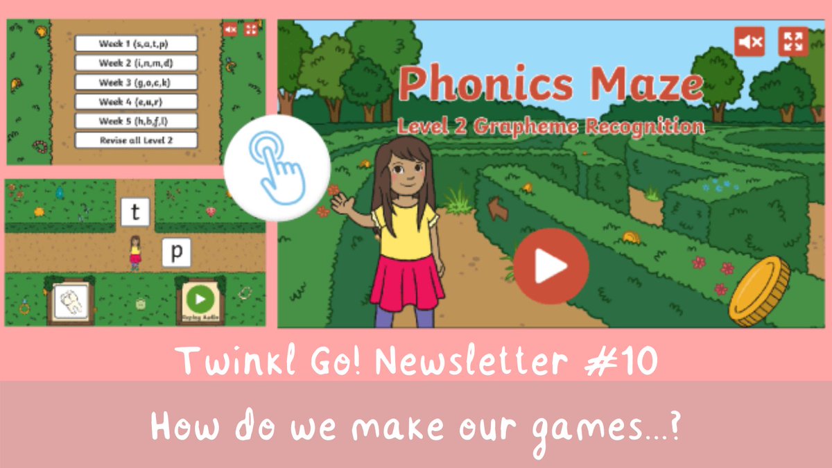 TwinklGo's tweet photo. A bit of half-term reading for you - Twinkl Go! Newsletter #10 https://t.co/peU9lU9ilE. This week, part 2 of our interview with our tame games designer, Dan, &amp; edtech blogger recommendation @OLewis_coaching.
#edutwitter #phonics https://t.co/hpsJiI01FI