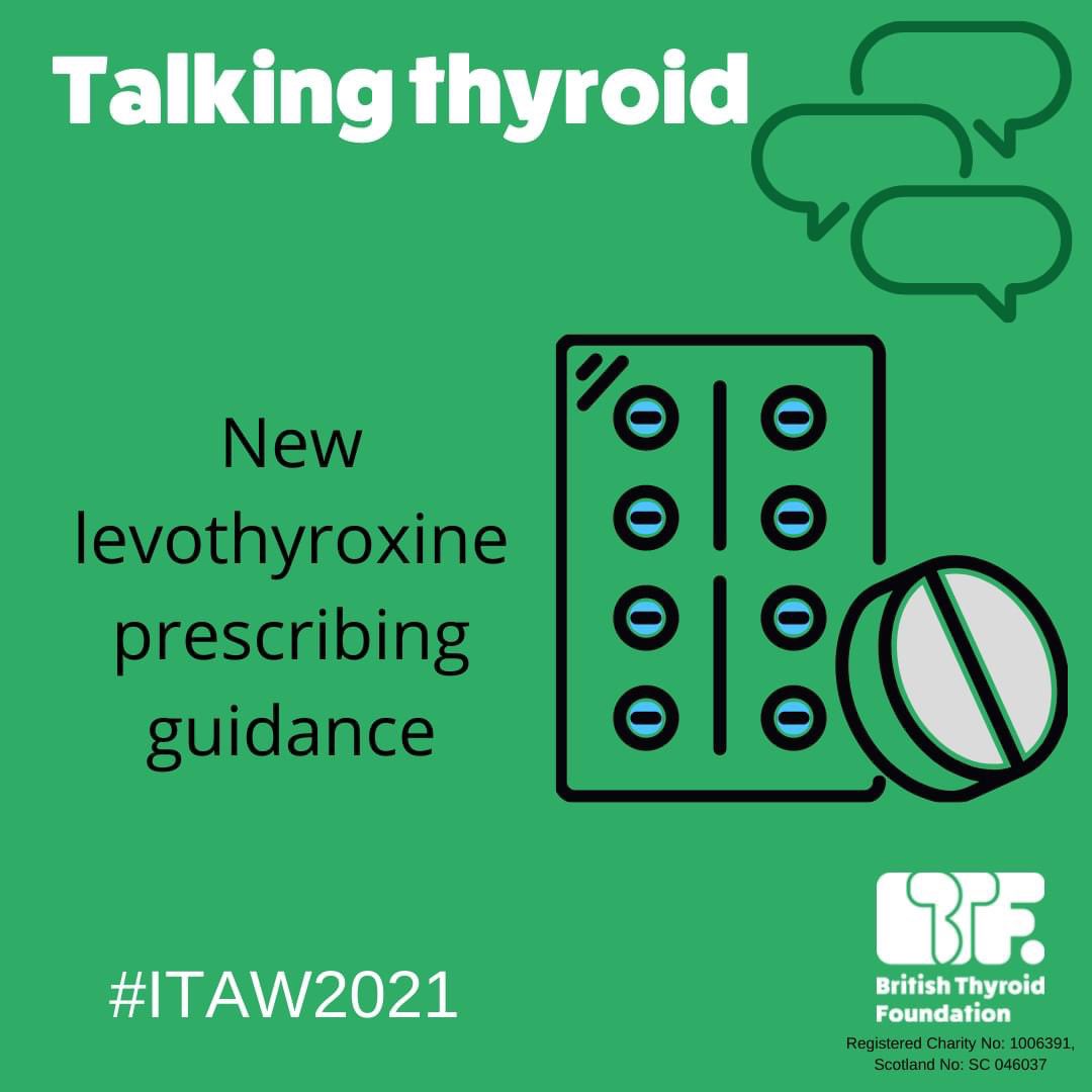 Can you help us spread the word about the welcome new MHRA levothyroxine prescribing guidance? We want to ensure patients, prescribers & pharmacists are aware of it Pls RT to raise awareness bit.ly/3oZbrcq @MHRAgovuk #ITAW2021 #InternationalThyroidAwarenessWeek #thyroid