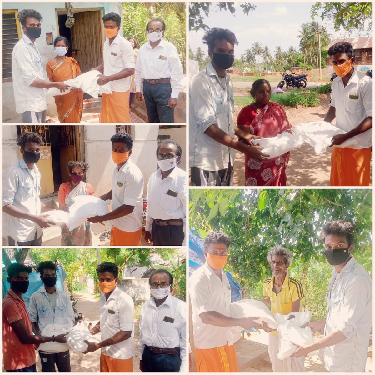 YogiRamesh6's tweet photo. RSS (ராஷ்ட்ரிய ஸ்வயம் சேவக சங்கம்) கணியம்பாடி ஒன்றியம்.. முழு ஊரடங்கால் பாதிக்கப்பட்டு வருமானம் இல்லாமல் வீட்டில் முடங்கி இருக்கும் குடும்பத்தை தேர்ந்தெடுத்து அரிசி மற்றும் மளிகை பொருட்களை வழங்கியது. https://t.co/NEGaSrGnX3