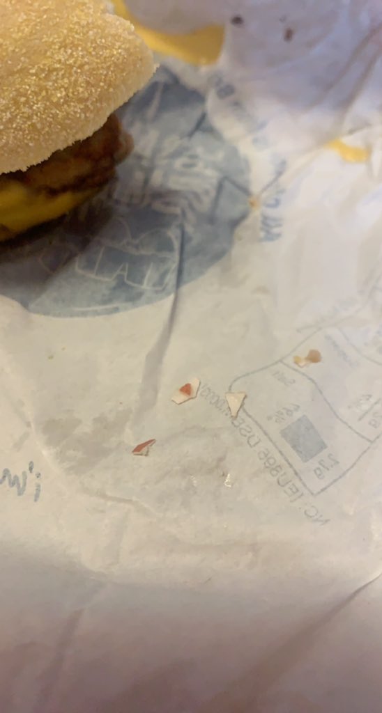 LillyHealy's tweet photo. Love finding eggshell in my maccies @McDonaldsUK https://t.co/1iebNnnI6s