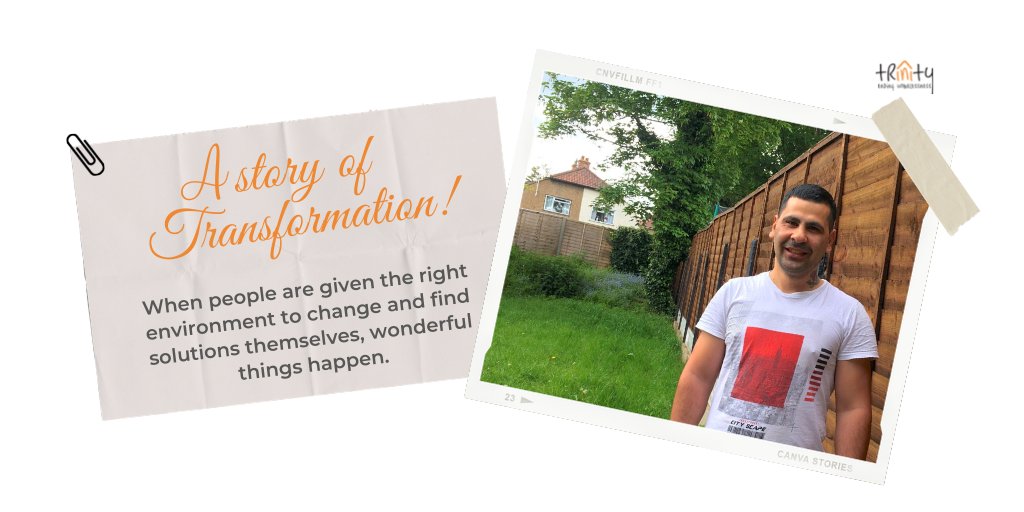 Another story of Transformation at our sister charity Trinity Homeless!

Impressive progress made by their resident Remus Bont. For the full story, click the link below:
lght.ly/2ke0p71
Share this inspirational story with your community. 

#itcouldbeme #charitywork
