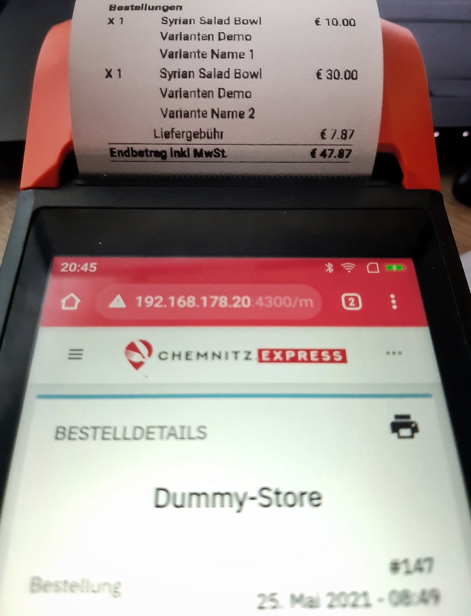 Nach einem kleinen #hackathon gestern abend steht auch die #app für unser #pos-system (point of sale)😎✌
Das erste Gerät ist schon bei einem unserer Restautant-Partner fürs Beta-Testing.
#chemnitz #chemnitz2025 #supportyourlocal