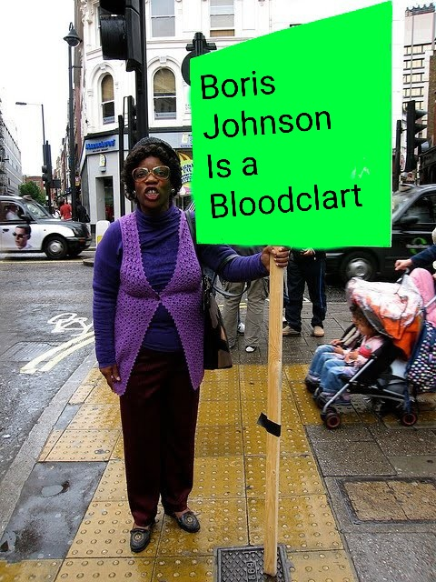MiloRoyal1871's tweet photo. Time to get this meme out again. #Bloodclart  #BorisJohnsonMustGo https://t.co/rkl5vRnntq