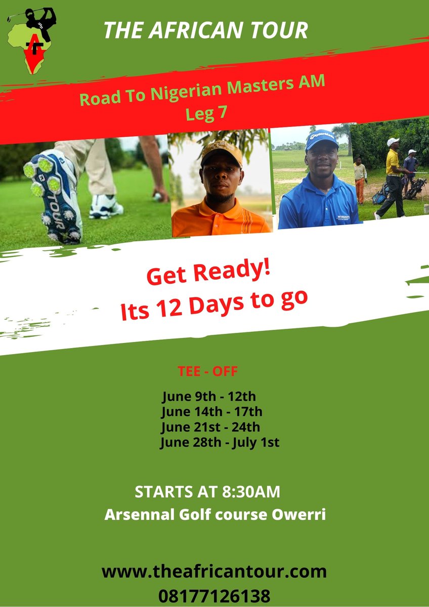 The road to the Nigerian masters pro and Am leg 7 sets to begin. Get ready