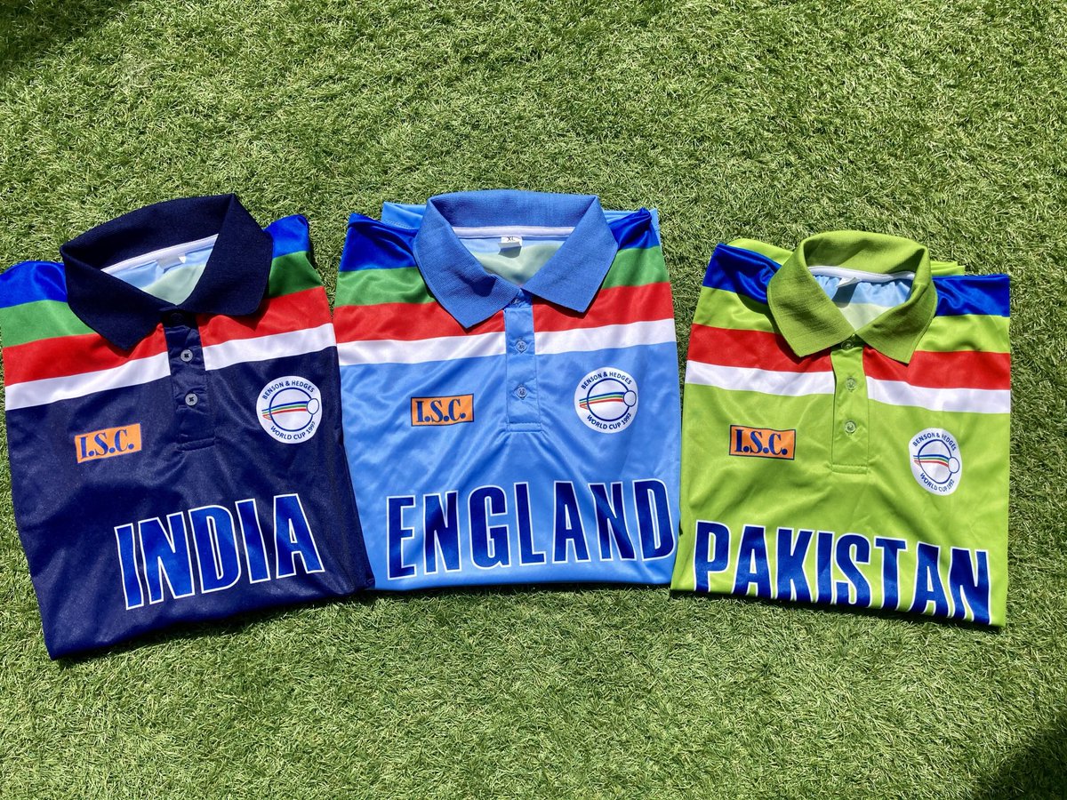 HOWZAT!! 
1992 World Cup cricket shirts in stock in sizes small-3XL.  🏏 

fmconline.co.uk/collections/re…
