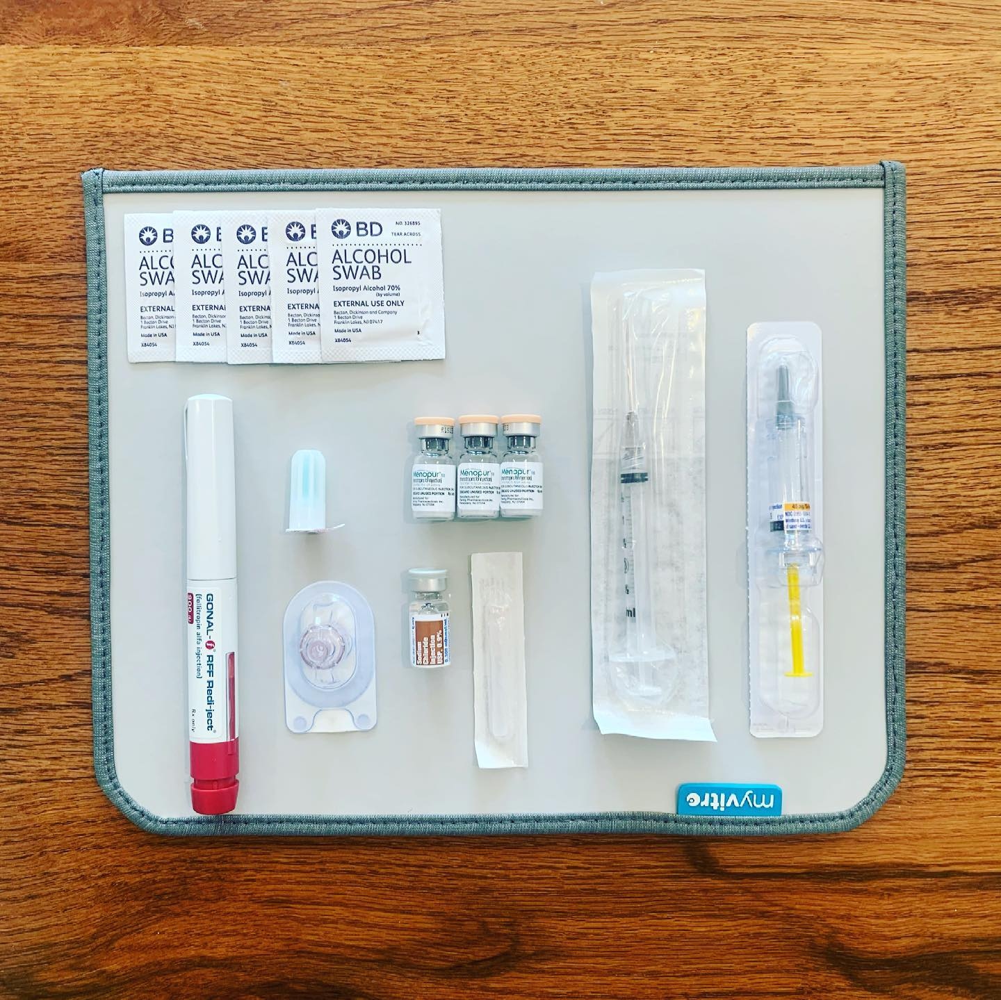 MyVitro Fertility Medication Organizers on X: The daily line up! My sweet  sister-in-law bought me this Myvitro medication organizer and Shot Station  and it has been the best thing! Feeling organized definitely