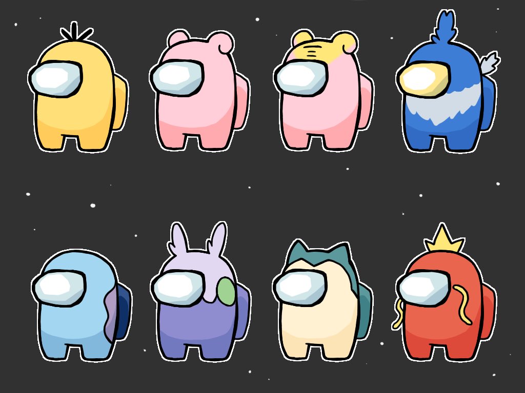 crewmate (among us) spacesuit space helmet space 6+others crown animal ears multiple others  illustration images
