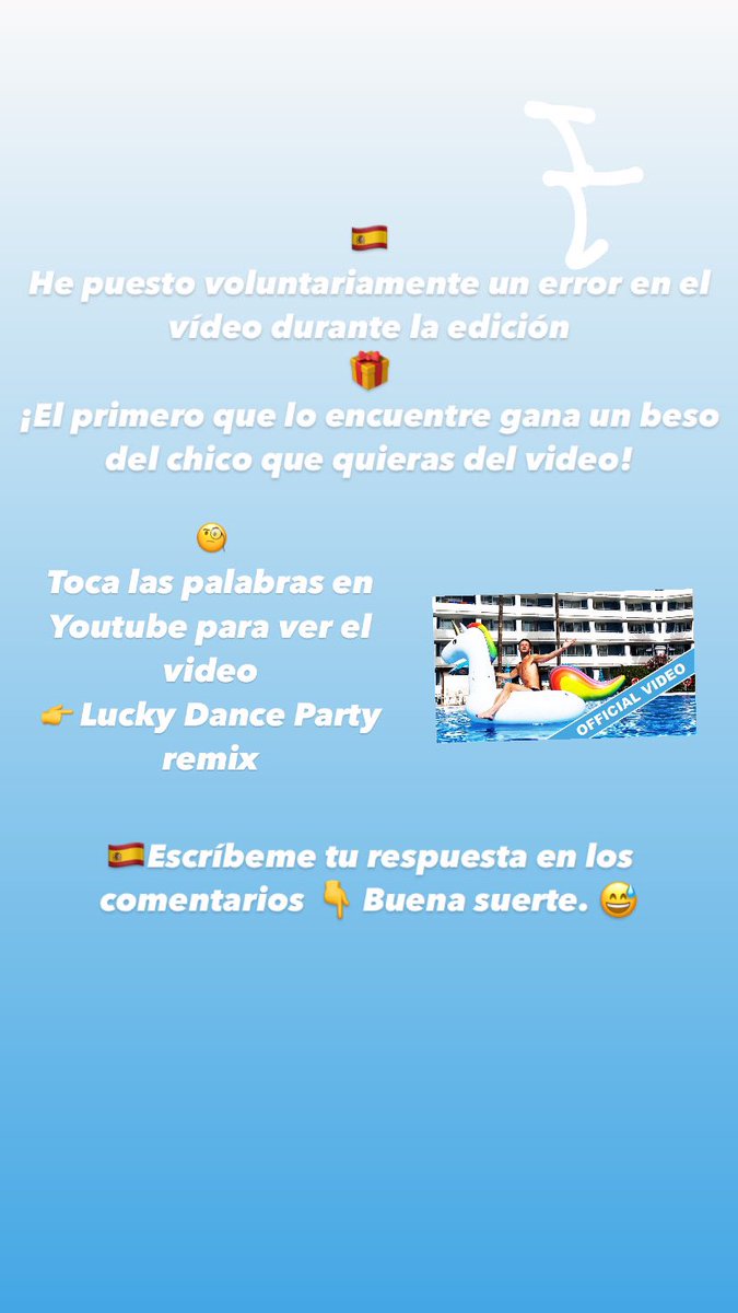 luckydanceparty's tweet photo. 🇪🇸Buena suerte 😅🎁 #husavik #MyHomeTown #eurovision #WillFerrell #myMarianne #luckydanceparty #remix  https://t.co/qNbsHxWxOw https://t.co/jllYVslrWB