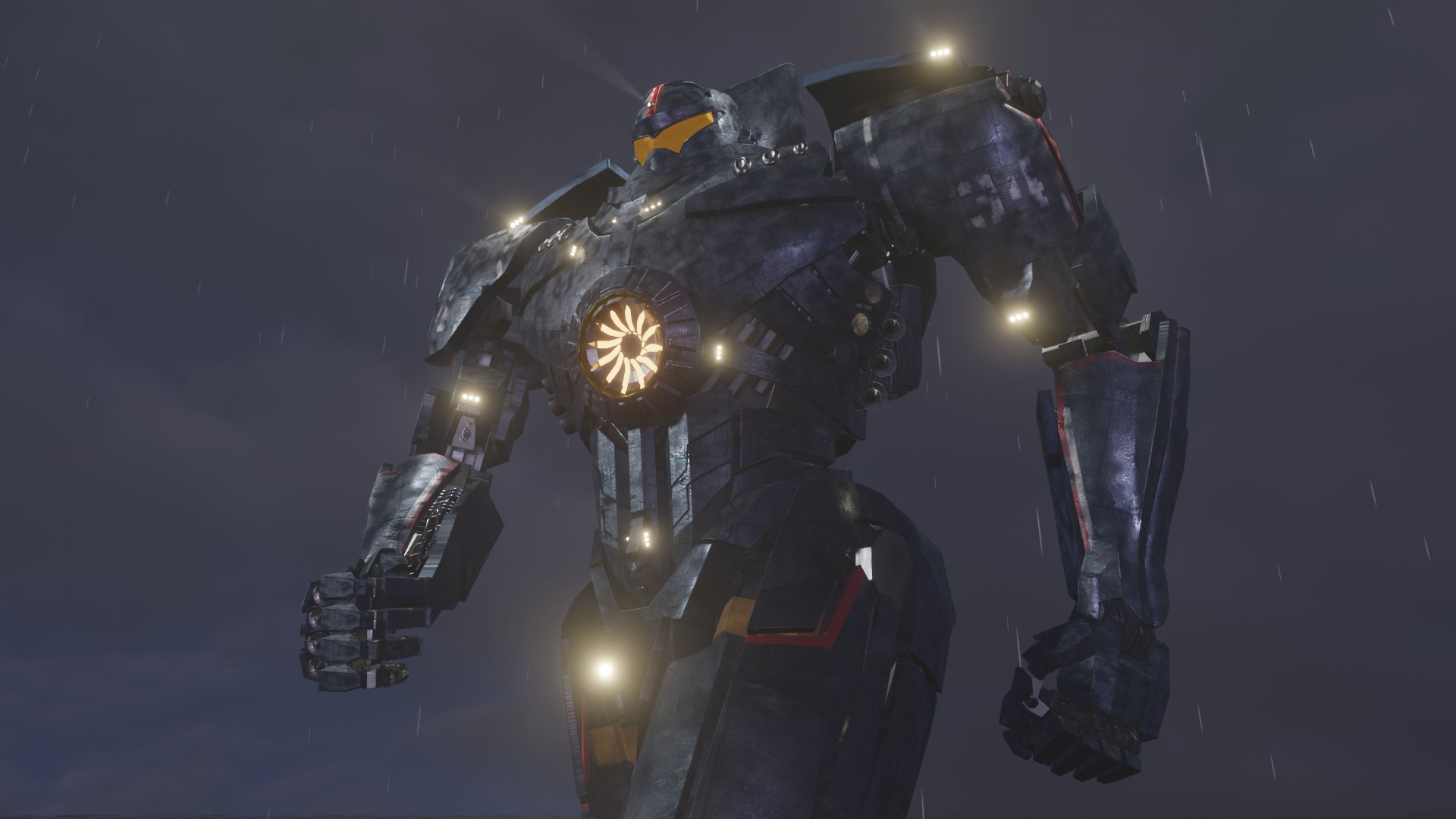 Joe Guchi A Twitter パシフィックリムのジプシー デンジャーをblenderで作ってみました テクスチャもフリー画像素材とblenderのノードで作成しております リグもガッツリ入れたのでこれからアニメーションしていきたいと思います ちなみにレンダラーはeevee
