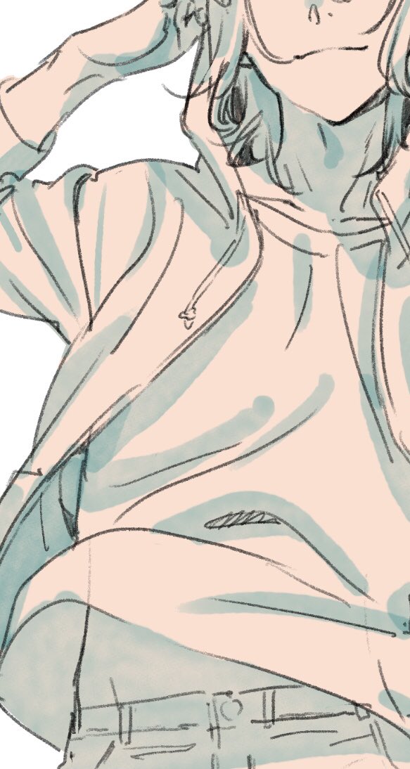 クリスタの新しいブラシ コピックで塗った時みたいなムラ感と重ねた時の色味が個人的 松浦麻衣 画集彩雲発売中 アニメーター のイラスト