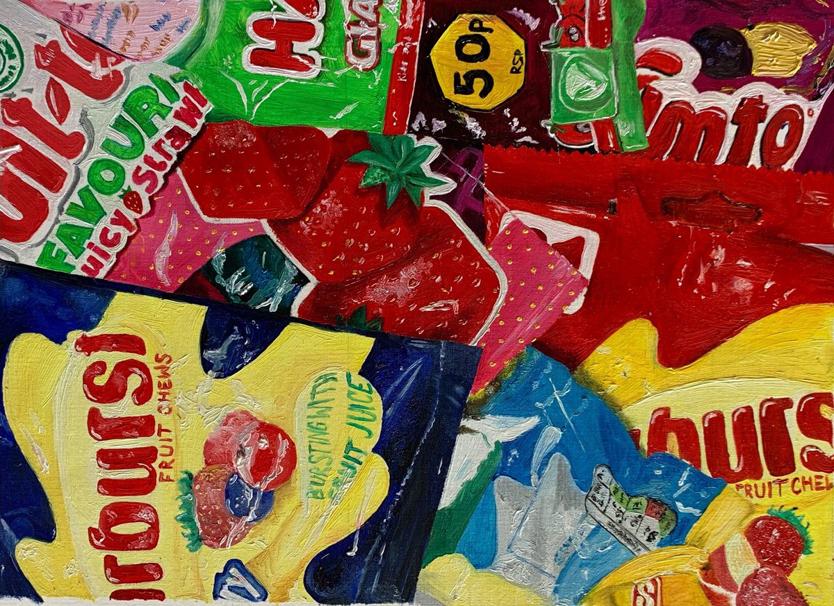 Our talented Elise Norton in A Level Art has produced this stunning work #EduArtsFest