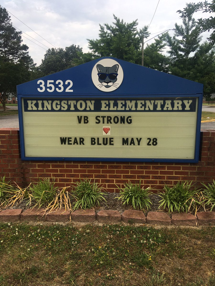 kingston_vb's tweet photo. In remembrance of 5/31/2019. @KingstonVBCPS @Sarah_AllardVB #WeAreVBStrong https://t.co/61soDX1xHc