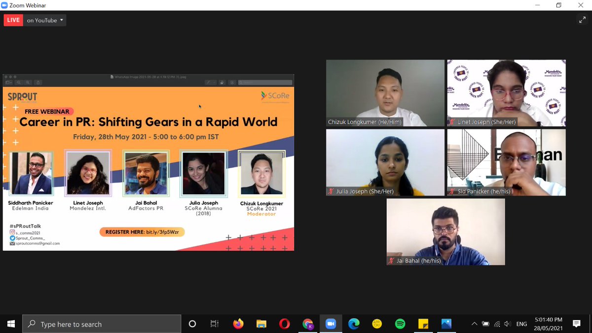 BrbRashmi's tweet photo. Live on @Sprout_Comms_  YouTube page,just in case you have not registered 

#sPRoutTalk https://t.co/z6Dm84ccIX