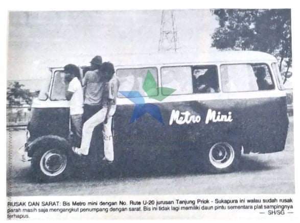 Mercy O319 ex Ganefo 1963 di trayek Metro Mini U-20 Priok - Sukapura, saat difoto tahun 1985 berarti sudah 22 tahun beroperasi

Tangguh memang produk Jerman ini