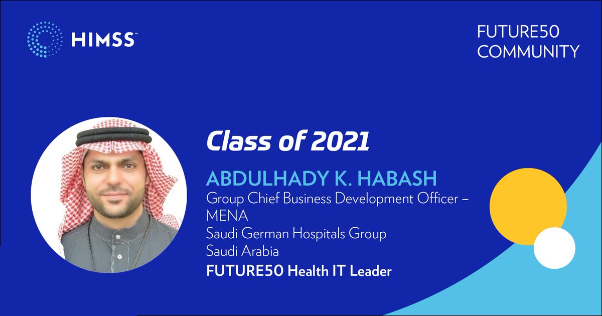 DonHabash's tweet photo. Very proud that I have been chosen by HIMSS for Top 50 Future digital healthcare leaders #HIMSSFuture50

https://t.co/7tKS77Q6CU https://t.co/VBlRs9fMNr