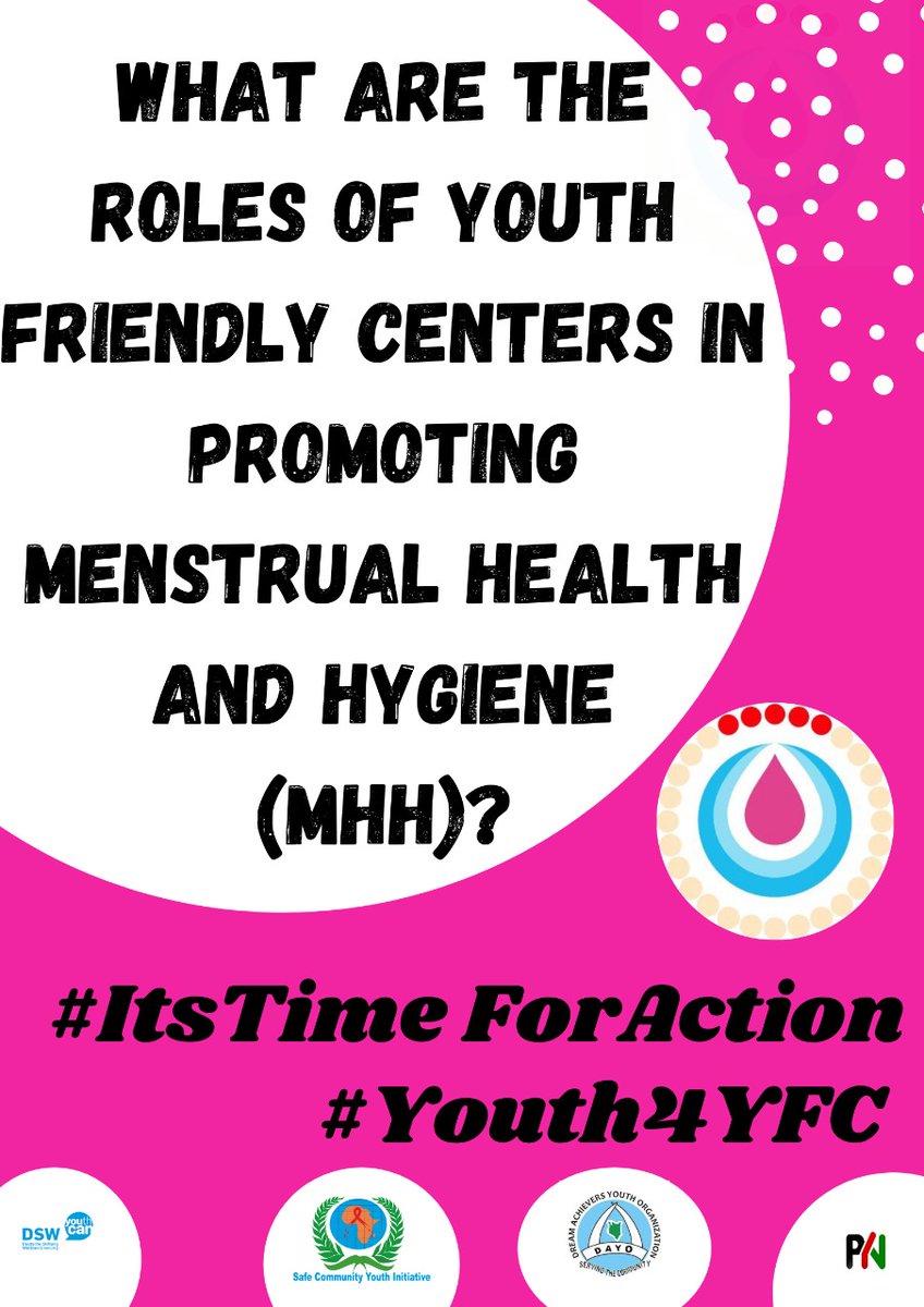 safecommunity4's tweet photo. Youth Friendly Centers have a major role to play in addressing Poor menstrual hygiene challenges in the society. What are these roles? #Youth4YFC #MenstrualHygieneDay2021 @DSWKenya @Hewlett_Found @CRVPF1 @DOHkilifi @003CountyGender @PwaniYouth @DreamAchieversk https://t.co/eWuoB2pQf5
