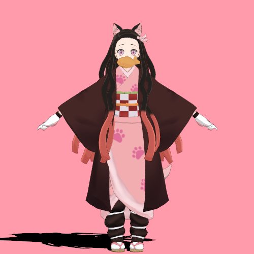 kaziiさんがTwitterに投稿した竈門禰豆子(鬼滅の刃)のイラスト。