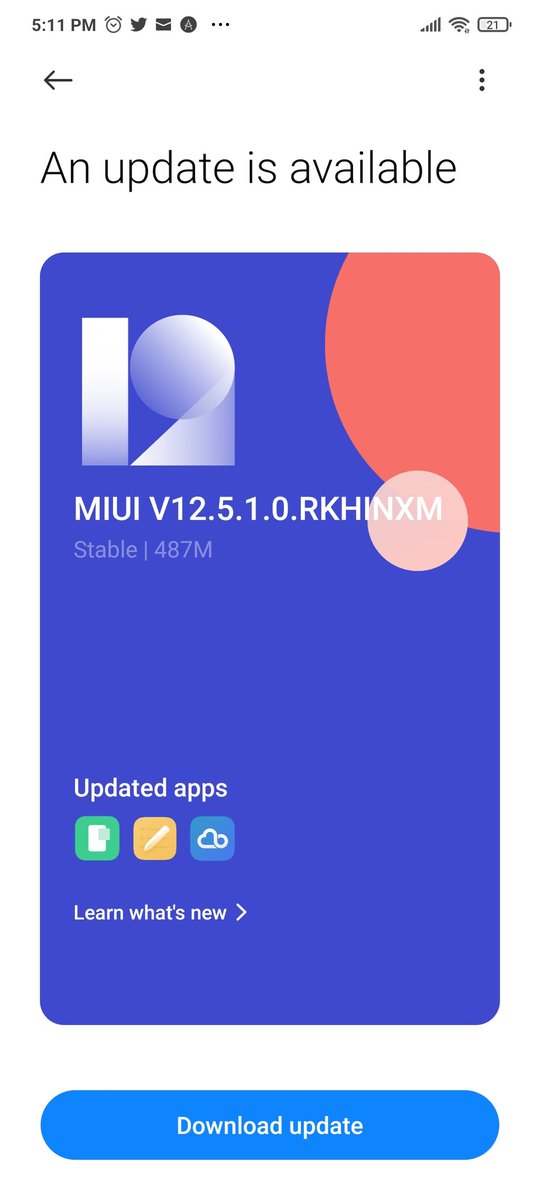 smasithick's tweet photo. Wow, excited ๐
Just received #MIUI12dot5 in my brand new #Mi11x ๐
#MIUI12.5
@XiaomiIndia @manukumarjain @sumitsonal @laurelsudeep @hawkeye @C4ETech @geekyranjit @r3dash @TrakinTech @AmreliaRuhez @ishanagarwal24 @stufflistings @PranavHegdeHere @Siva_Bharani @therational_pi https://t.co/VQ2EKa42Ge