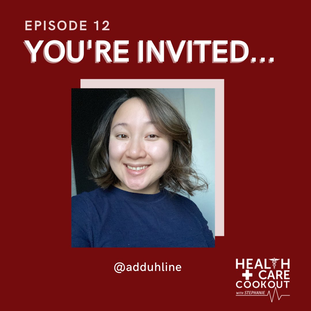 HCCookout's tweet photo. Ep. 12: Certified Athletic Trainer with Adeline Laurente, MS, ATC, LAT🎙⚕️ 

You can find Adeline on IG @adduhline.

Please follow Healthcare Cookout Podcast on Instagram:@healthcarecookout and Twitter:@hccookout. 

https://t.co/4XzfU0wzNW https://t.co/pBc52NXkHB