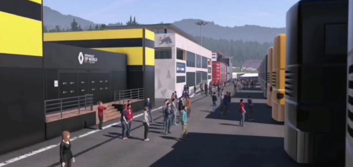 ECDF1's tweet photo. ¡Buenas tardes, los equipos ya han llegado a Austria! Todo listo para mañana ¡Imágenes del paddock y del circuito!
#ECDF1 #F1 https://t.co/vXGVdoSYnm