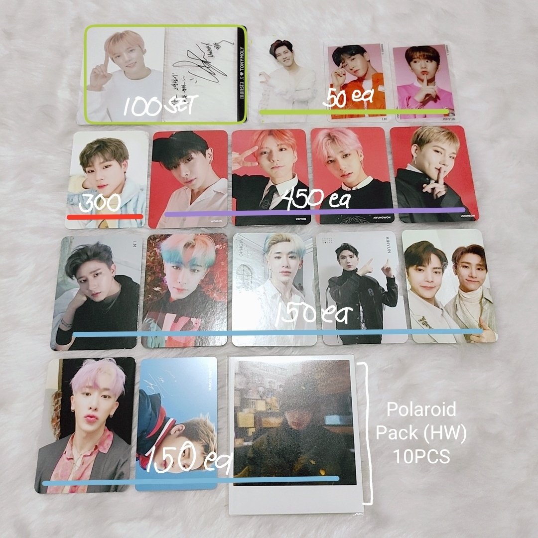 monbebecart's tweet photo. #MBBCartOnhands - Help RT please! 🥺

WTS / LFB - Monsta X &amp; Wonho Photocards

Onhand &amp; ready to ship! Kindly refer to the photos for prices.

Reply below "mine + ss of the item(s) you want" to claim. No DMs!

3 days reservation.
MOP: Security Bank, Gcash.
MOD: GGX, J&amp;T via SC/O. https://t.co/SV7E1lppDL