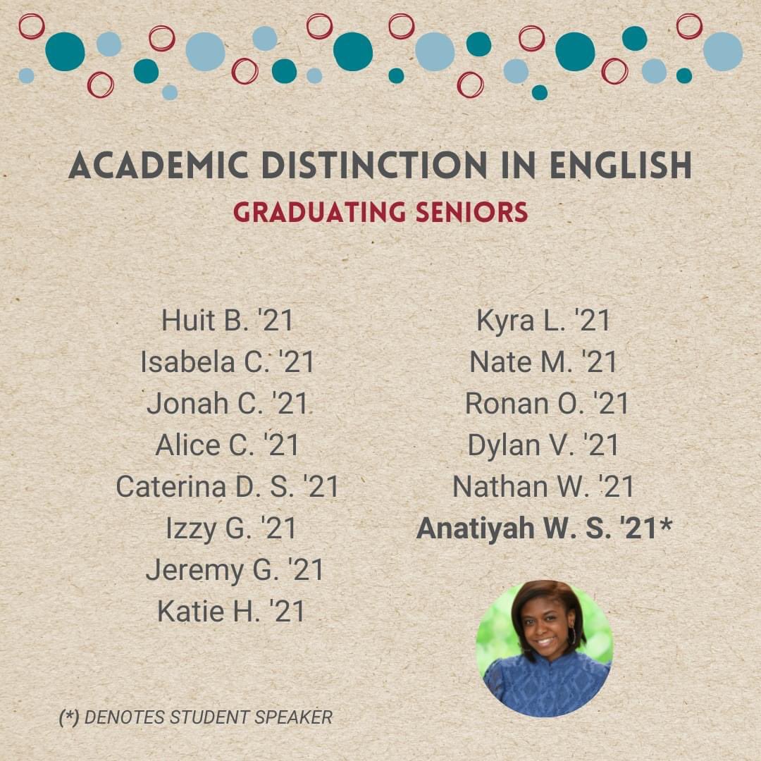 kimworthyDCTOY's tweet photo. Congratulations to the Edmund Burke School’s #ClassOf2021 soon-to-be grads who received Academic Distinction awards this week! 🥳🎓
Anatiyah—> @SpelmanCollege
Didi—> @ColumbiaUniver
Dylan—> @BrownUniversity
Jonah—> @FordhamUnivers
#DoubleLegacy #SuperProudMom https://t.co/mOM7g0nVO3